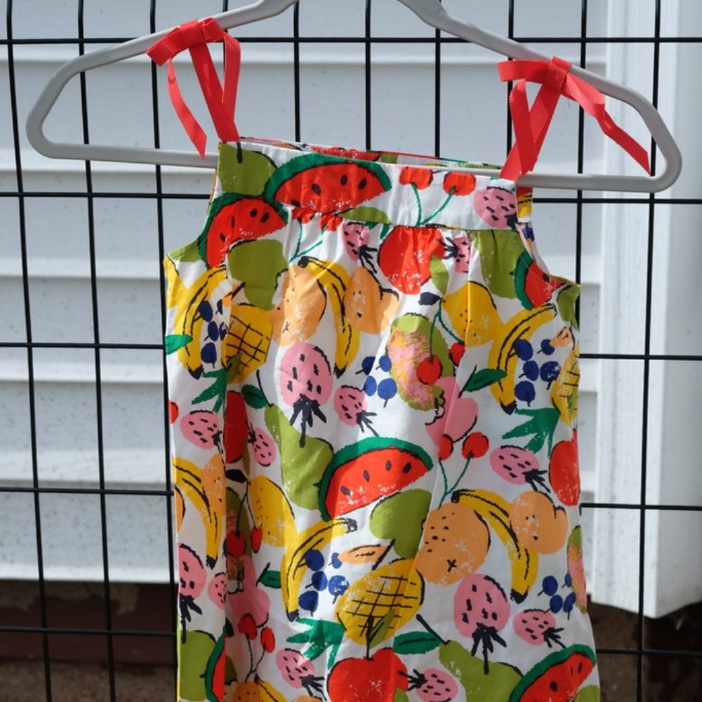 Hanna Andersson Pillowcase Dress 130 CM Fruits!! BNWOT!